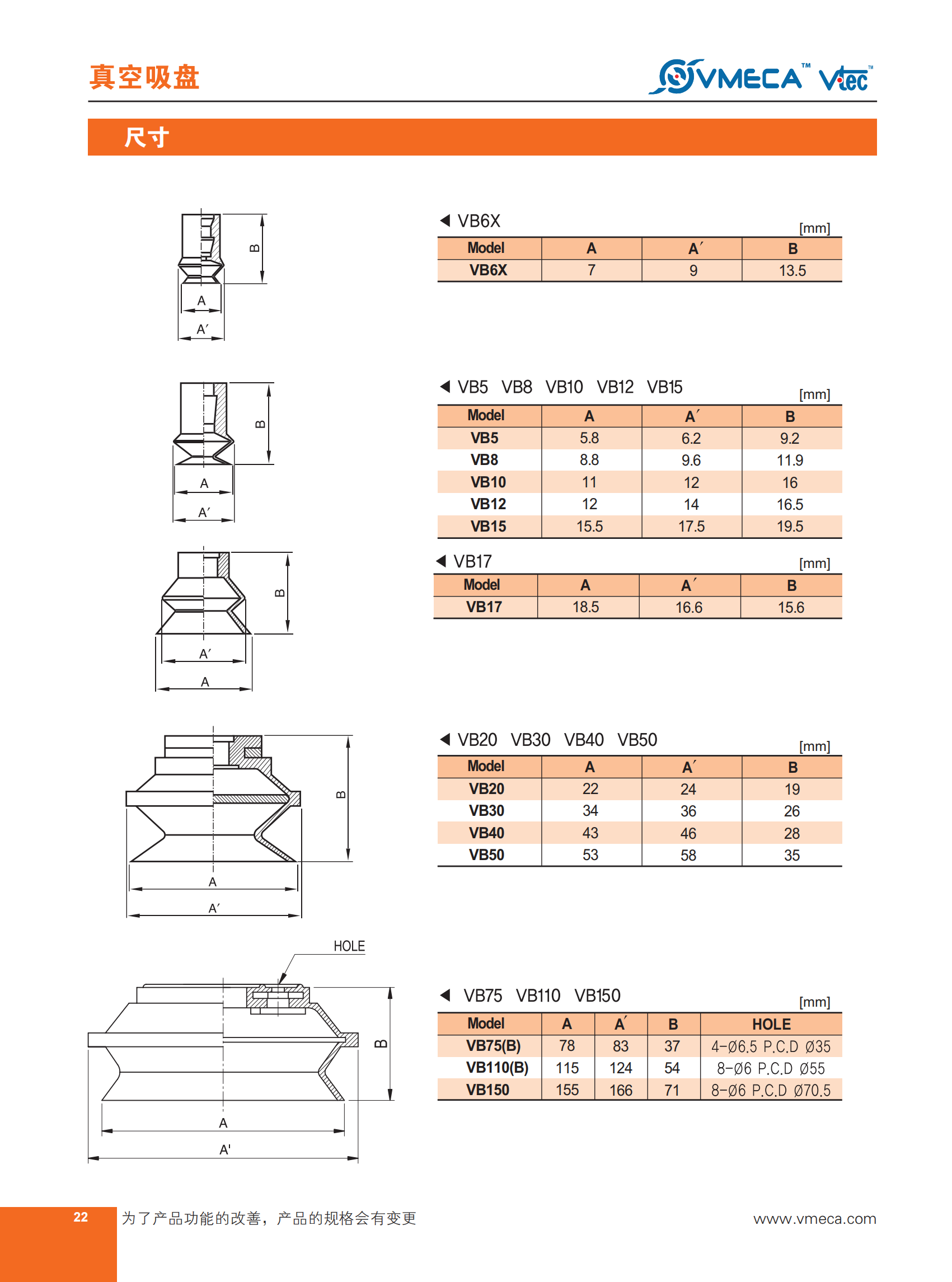 VB系列（1.5波纹）吸盘03